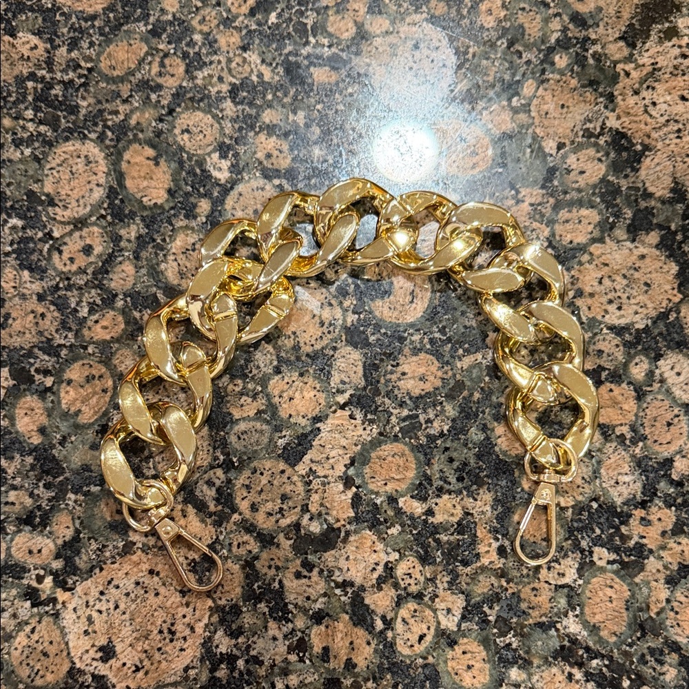 Gold Chunky Curb Chain bag chain
